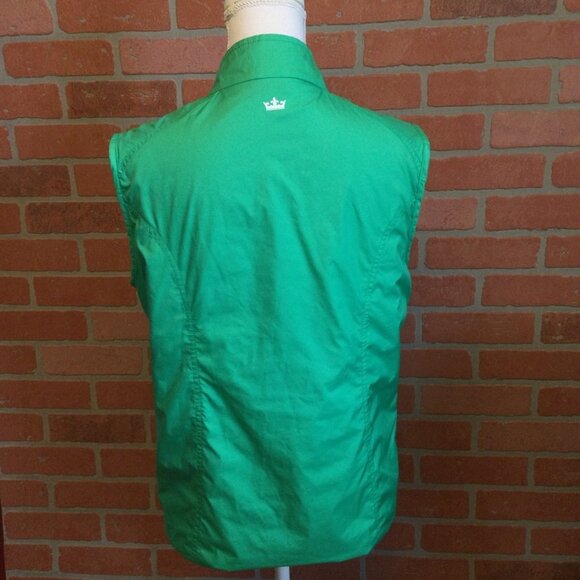 Peter Millar Women's reversible vest Size M Multi color peacock print - Picture 5 of 11